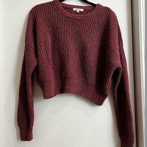 Madewell Sweater Slightly Cropped - Pretty Mauve Color - L